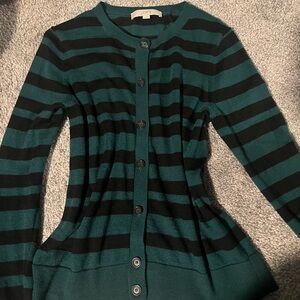 Ann Taylor Loft Striped Cardigan